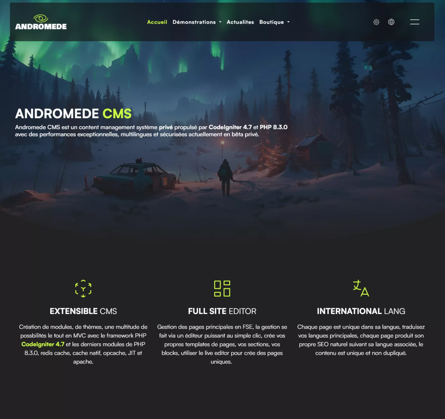 ANDROMEDE CMS